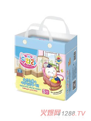 嘟啦啦負(fù)離子yinge紙尿褲S32片