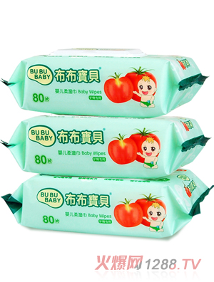 布布寶貝嬰兒高級(jí)版護(hù)臀(帶蓋)柔濕巾 3包
