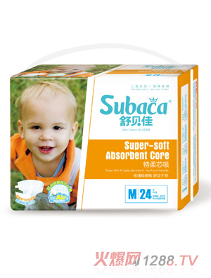 舒貝佳特柔芯吸紙尿褲M碼