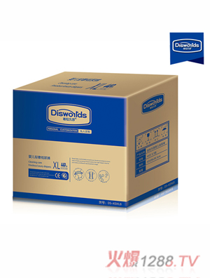 迪世樂園嬰兒輕奢紙尿褲XL 44片整箱