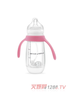 虎士智能溫顯奶瓶粉色