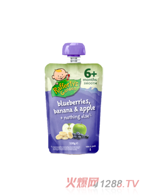 拉芙迪藍莓香蕉蘋果果蔬泥