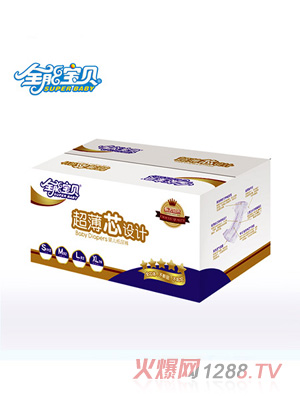 全能寶貝超薄芯紙尿褲L82片大碼