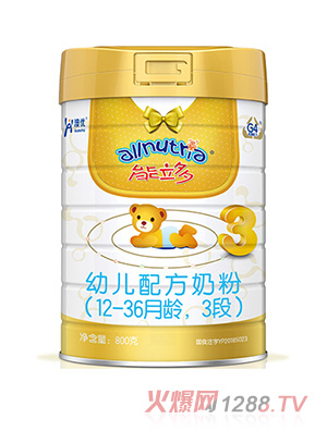澳優(yōu)能立多幼兒配方奶粉（12-36月齡，3段）
