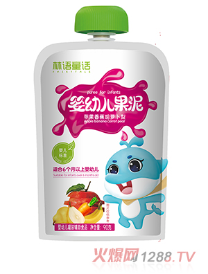 林語(yǔ)童話嬰幼兒果泥 蘋(píng)果香蕉胡蘿卜泥