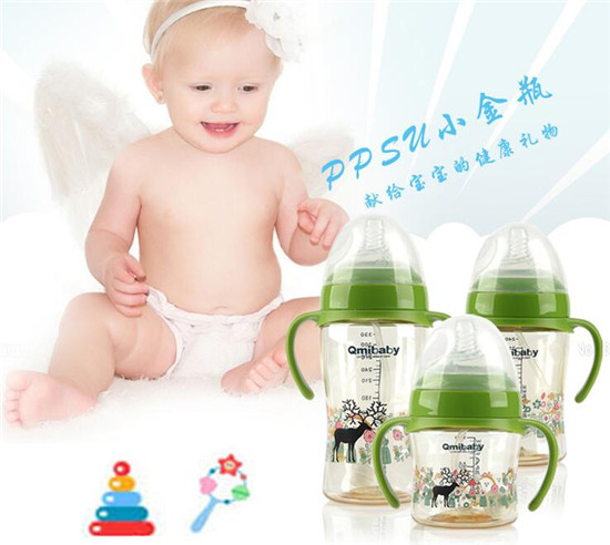 Qmibaby嬰兒奶瓶 PPSU寬口徑奶瓶
