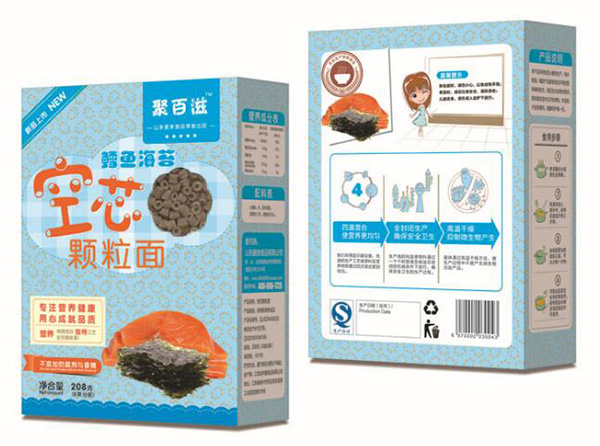 聚百滋兒童空芯顆粒面鱈魚(yú)海苔