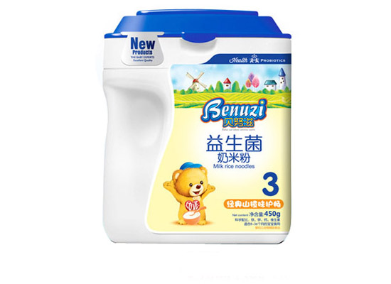 貝努滋經典山楂味護暢益生菌奶米粉