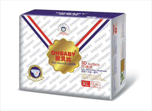 歐貝比3D表層紙尿褲XL42
