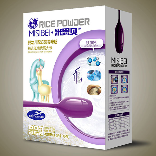 米思貝鐵鋅鈣嬰幼兒營養(yǎng)米粉