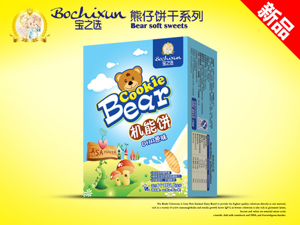 寶之選機(jī)能餅DHA原味熊仔餅干