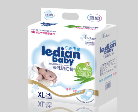 樂點(diǎn)寶寶凈味防紅臀尿片XL54片