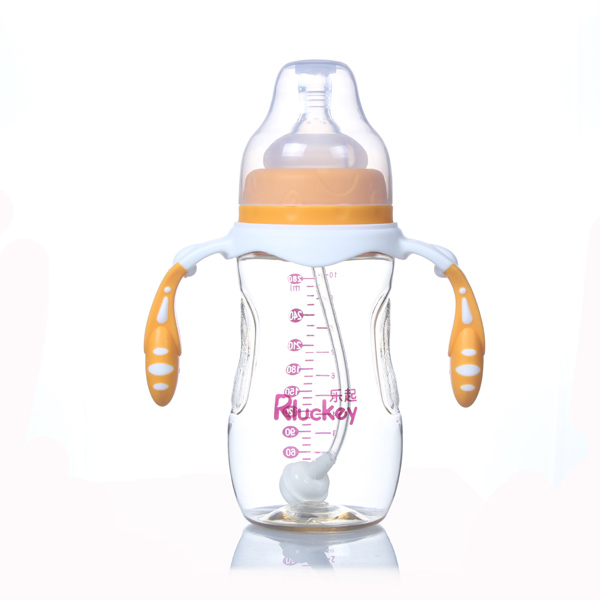 樂(lè)起寬口PPSU奶瓶黃色