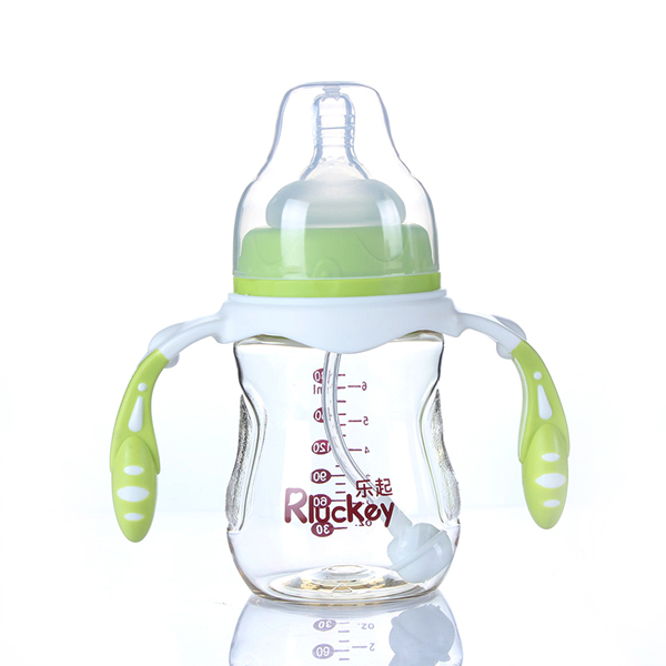 樂(lè)起寬口徑PPSU奶瓶綠色