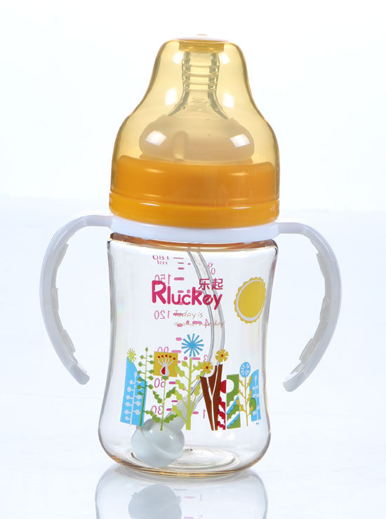 樂(lè)起180mlPPSU防滑奶瓶黃色