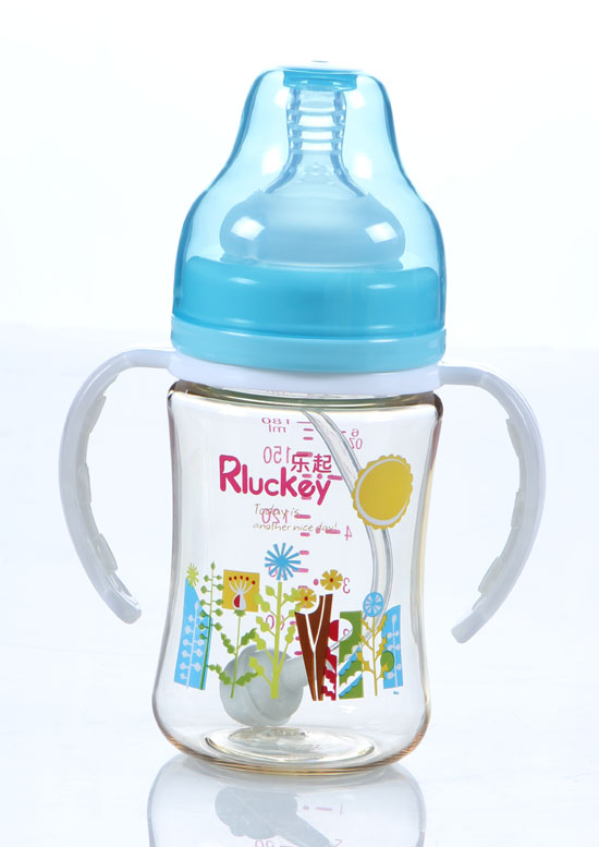 樂(lè)起180mlPPSU防滑奶瓶藍(lán)色