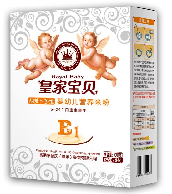 皇家寶貝225克營養(yǎng)米粉米粉-胡蘿卜多維