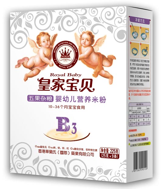 皇家寶貝225克營養(yǎng)米粉米粉-五果雜糧