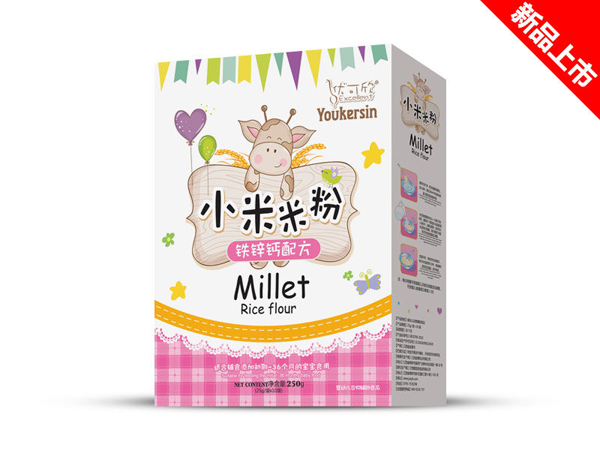 優(yōu)可欣鐵鋅鈣小米米粉盒裝