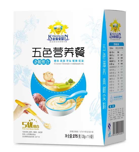 金盾愛嬰雜糧組合五色營養(yǎng)餐