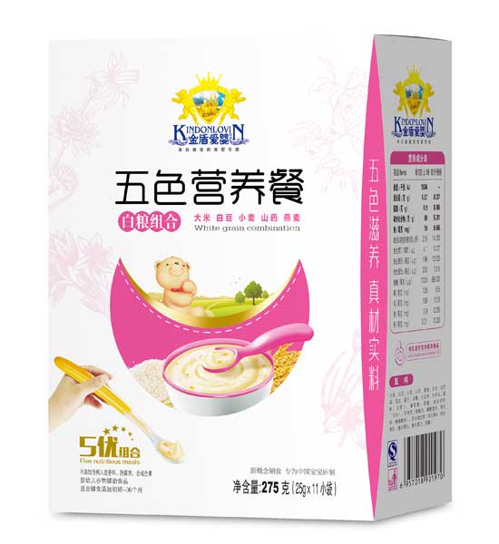 金盾愛嬰白糧組合五色營養(yǎng)餐