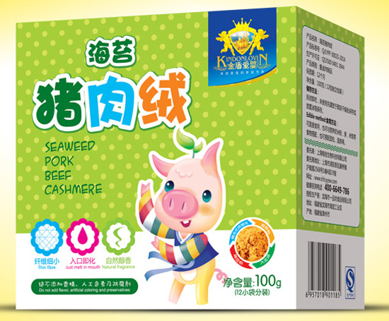 金盾愛嬰海苔豬肉絨盒裝