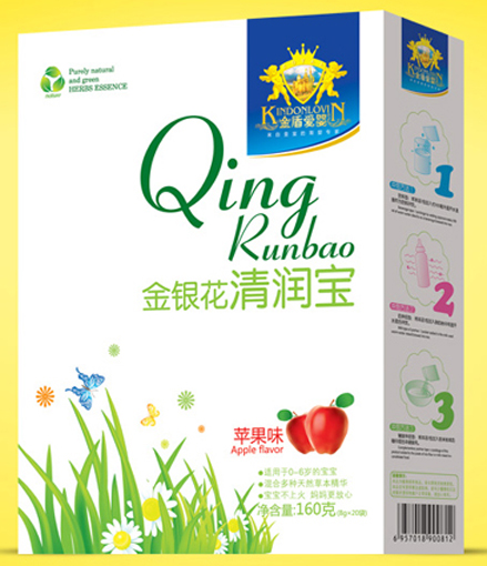 金盾愛嬰金銀花蘋果味清潤(rùn)寶
