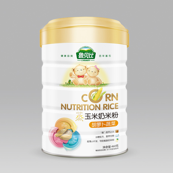 魯貝比胡蘿卜蔬菜配方蒸玉米奶米粉