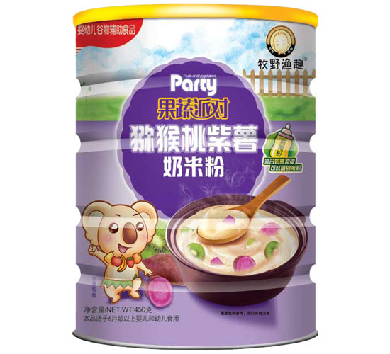 牧野漁趣獼猴桃紫薯奶米粉聽(tīng)裝