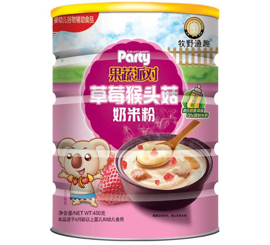 牧野漁趣草莓猴頭菇奶米粉聽(tīng)裝