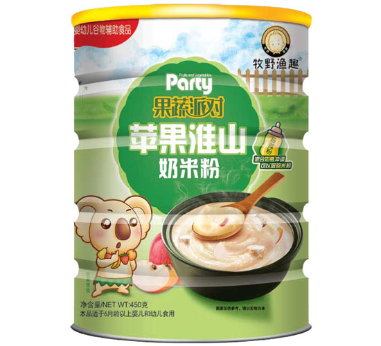 牧野漁趣蘋(píng)果淮山奶米粉聽(tīng)裝