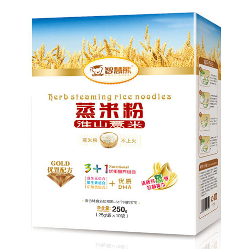 智慧熊淮山薏米蒸米粉盒裝