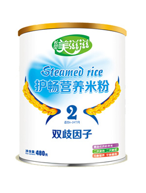 美滋滋雙歧因子護腸營養(yǎng)米粉2段