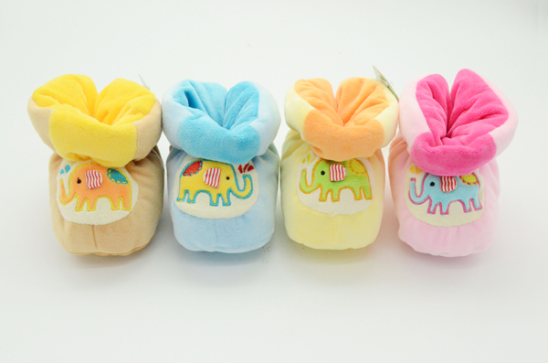 愛嬰童長(zhǎng)筒襪中幫軟底保暖寶寶學(xué)步鞋