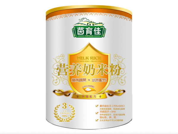 茵育佳魚肉蔬菜小米奶米粉3段